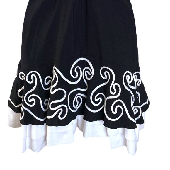 Mara Margo Paris Corset Mini Milkmaid Dress Small-S Black White -EU38-Small/S - Picture 14 of 16